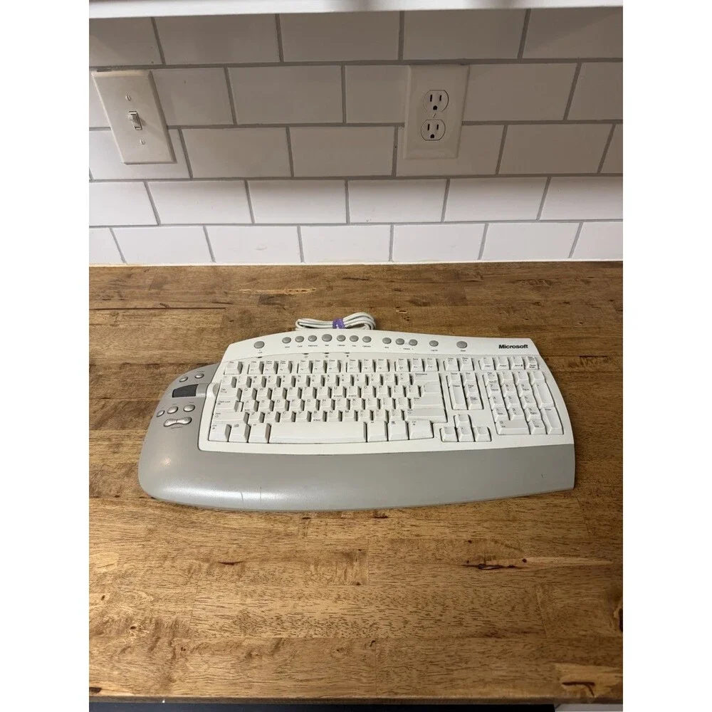 Microsoft RT9450 Office Keyboard USB Single Touch Keys Sroll Wheel Shortcuts
